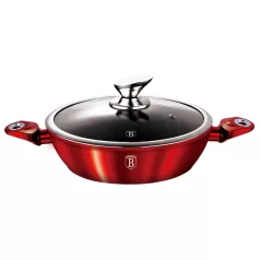   Berlinger Haus Alacsony Lábas+Fedő 28 cm BH-1263N Burgundy  