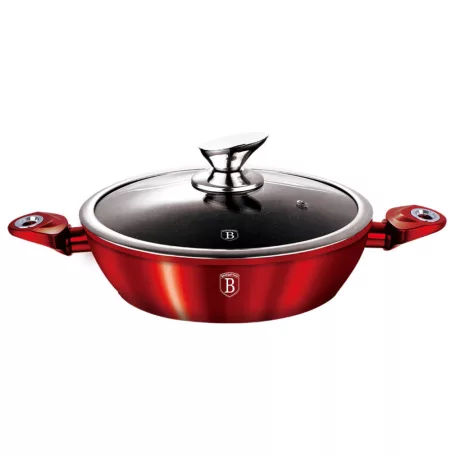 Berlinger Haus Alacsony Lábas+Fedő 28 cm BH-1263N Burgundy  