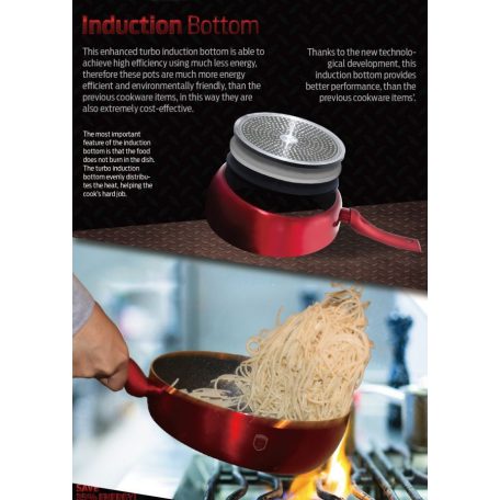 Berlinger Haus Serpenyő Flip 26 cm BH-1302N Burgundy