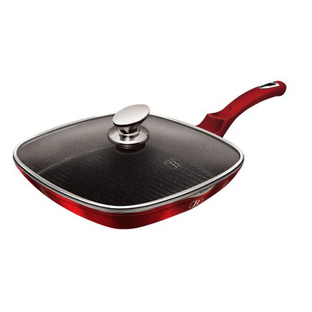 Berlinger Haus Grill Serpenyő Fedővel 28 cm BH-1613N Burgundy