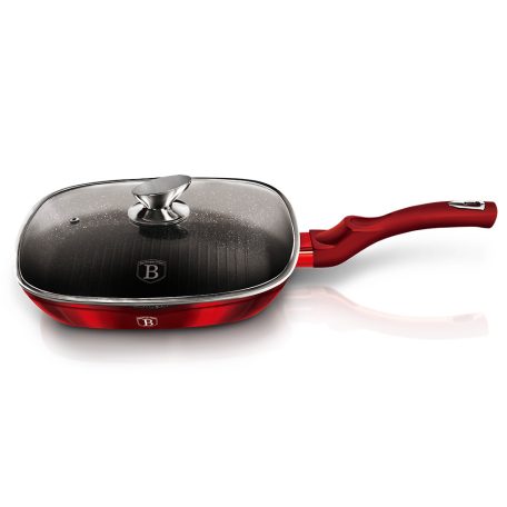 Berlinger Haus Grill Serpenyő Fedővel 28 cm BH-1613N Burgundy