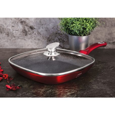 Berlinger Haus Grill Serpenyő Fedővel 28 cm BH-1613N Burgundy