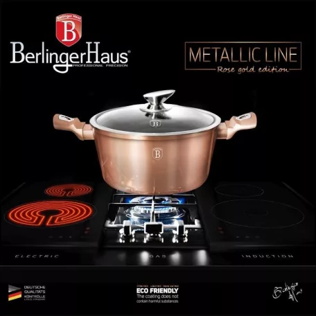 Berlinger Haus Lábas Fedővel 28 cm BH-1516N Rose Gold