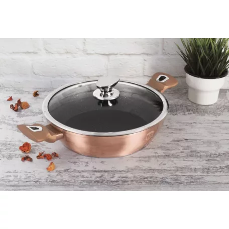 Berlinger Haus Alacsony Lábas+Fedő 28 cm BH-1519N Rose Gold
