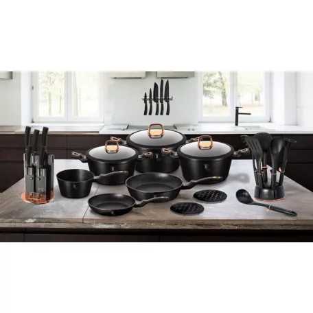 Berlinger Haus Grill Serpenyő 28 cm BH-1636N Black Rose