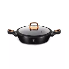   Berlinger Haus Alacsony Lábas Fedővel 28 cm BH-1640N Black Rose