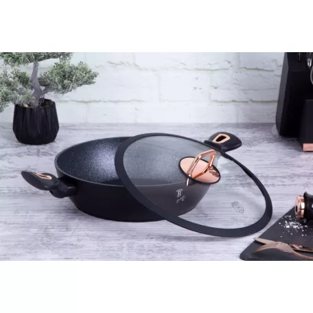 Berlinger Haus Alacsony Lábas Fedővel 28 cm BH-1640N Black Rose