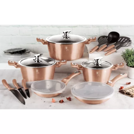 Berlinger Haus Lábas Fedővel 24 cm BH-1515N Rose Gold
