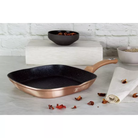 Berlinger Haus Grill Serpenyő 28 cm BH-1521N Rose Gold