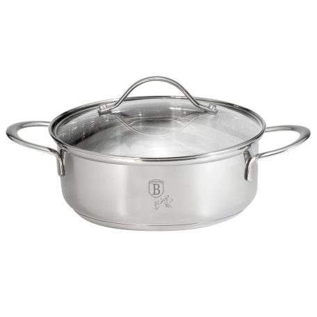 Berlinger Haus Alacsony Lábas Fedővel 10 L BH-6283 Silver