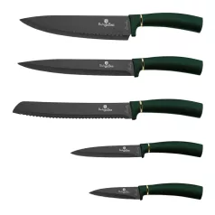   Berlinger Haus Késkészlet+Állvány 6 Részes BH-2518 Emerald