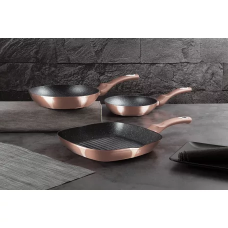 Berlinger Haus Serpenyő Szett 3 Részes BH-1279NF Rose Gold 
