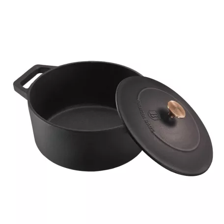 Berlinger Haus Öntöttvas Lábas Fedővel 20 Cm BH-6491 Black Rose