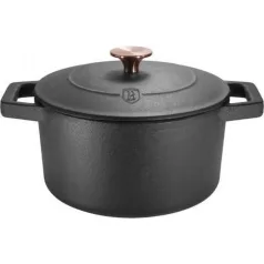   Berlinger Haus Öntöttvas Lábas Fedővel 24 Cm BH-6492 Black Rose