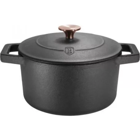 Berlinger Haus Öntöttvas Lábas Fedővel 24 Cm BH-6492 Black Rose