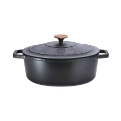   Berlinger Haus Öntöttvas Pecsenyesütő Lábas 30 cm BH-6494 Black Rose 