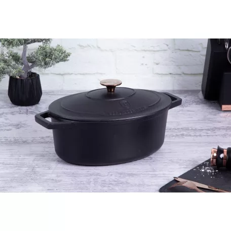 Berlinger Haus Öntöttvas Pecsenyesütő Lábas 30 cm BH-6494 Black Rose 