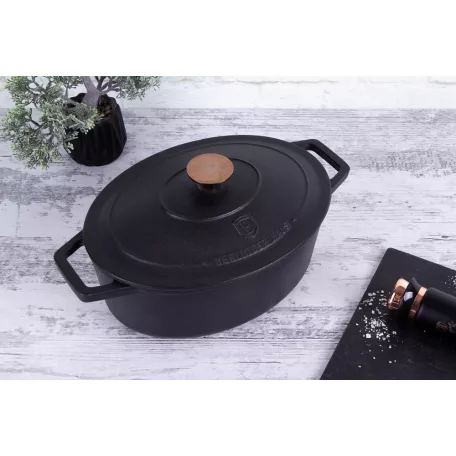 Berlinger Haus Öntöttvas Pecsenyesütő Lábas 30 cm BH-6494 Black Rose 