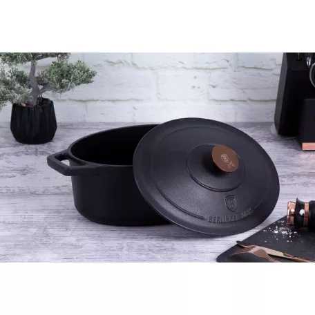 Berlinger Haus Öntöttvas Pecsenyesütő Lábas 30 cm BH-6494 Black Rose 