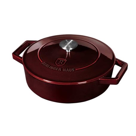 Berlinger Haus Öntöttvas Lábas Fedővel 26 Cm BH-6498 Burgundy