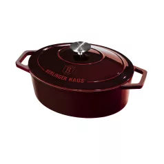   Berlinger Haus Öntöttvas Pecsenyesütő Lábas 30 cm   BH-6499 Burgundy 