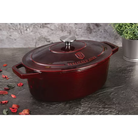 Berlinger Haus Öntöttvas Pecsenyesütő Lábas 30 cm   BH-6499 Burgundy 
