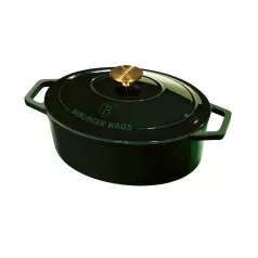   Berlinger Haus Öntöttvas Pecsenyesütő Lábas 30 Cm BH-6505 Emerald  