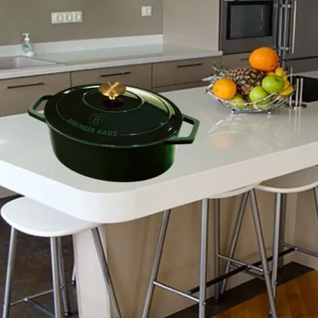 Berlinger Haus Öntöttvas Pecsenyesütő Lábas 30 Cm BH-6505 Emerald  
