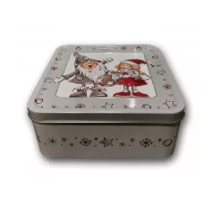  Fém Doboz Négyszögletes 15X15X6,5 Cm 302268C-3D