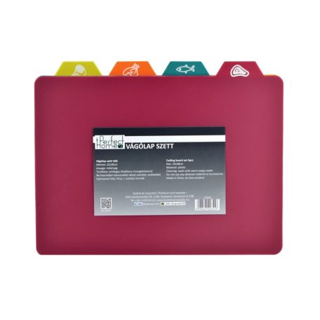 Színes Vágódeszka 4 db-os 22 x 28 cm