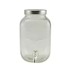 Italadagoló üveg csappal 4 l