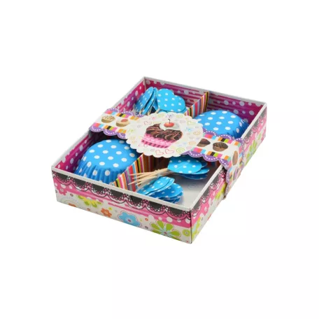 Muffinpapír Díszítő Szett 24+24 Db-os