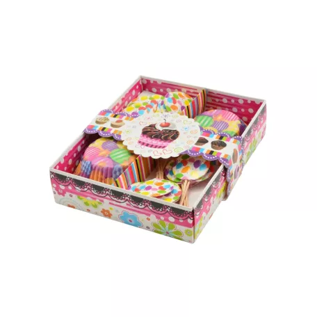 Muffinpapír Díszítő Szett 24+24 Db-os