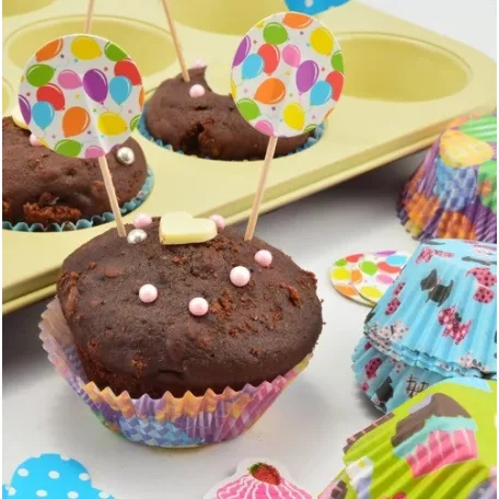 Muffinpapír Díszítő Szett 24+24 Db-os