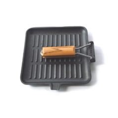 Öntöttvas Grill Serpenyő 24x24 cm