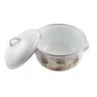 Levendula Mintás Zománcozott Lábas 18 cm 2,4 l 