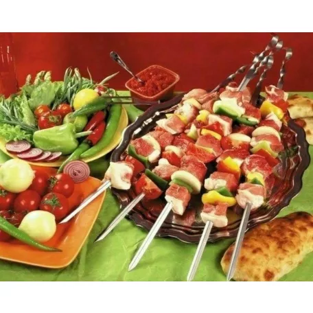 Fém Grillnyárs 60 cm