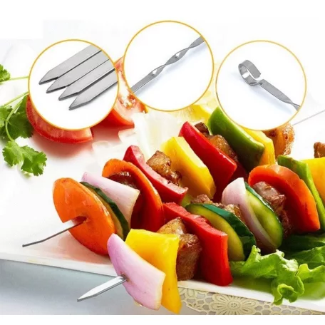 Fém Grillnyárs 60 cm