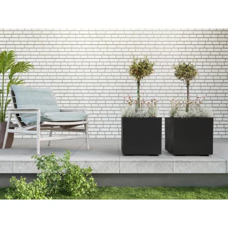 Virágtartó Kaspó Karo Eco Beton 40X40 Cm 935