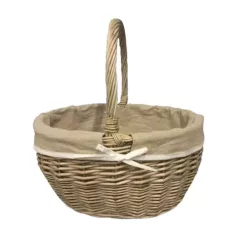 Fonott kosár textil béléssel 37x29x20 cm TH41438/M