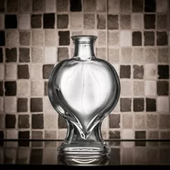 Üvegpalack Szív Dugóval 0,2 l