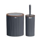 Fürdőszoba Szett Fa Hatású 2 Db-os OKY-484-3 