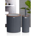 Fürdőszoba Szett Fa Hatású 2 Db-os OKY-484-3 