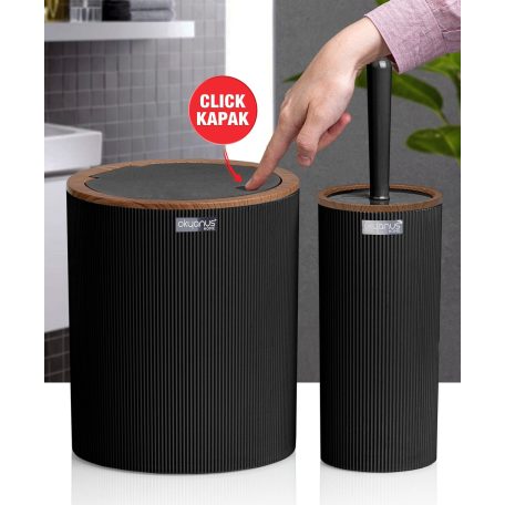 Fürdőszoba Szett Fa Hatású 2 Db-os OKY-484-3 