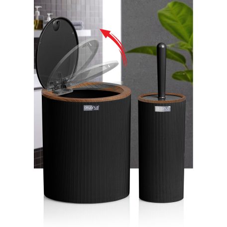 Fürdőszoba Szett Fa Hatású 2 Db-os OKY-484-3 