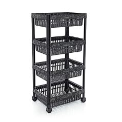 Gurulós Polc 4 Emeletes Deco S097