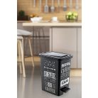 Pedálos Szemetes 25 L Slim Deco S101