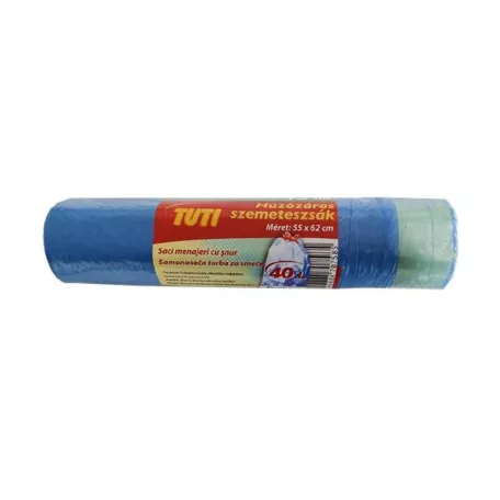 TUTI húzózáras szemeteszsák 40 L 15 Db-os