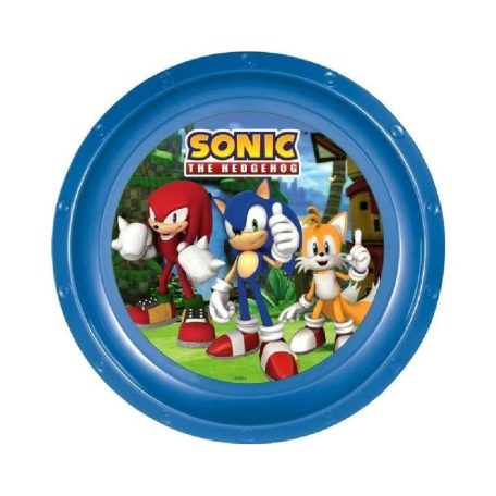 Sonic - Műanyag lapostányér 21 cm 674209