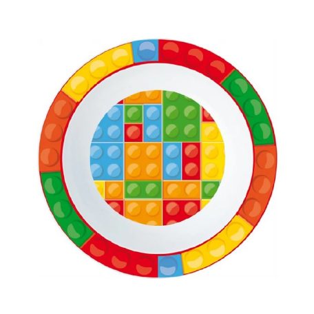 Bricks - Műanyag mélytányér 16 cm 674258